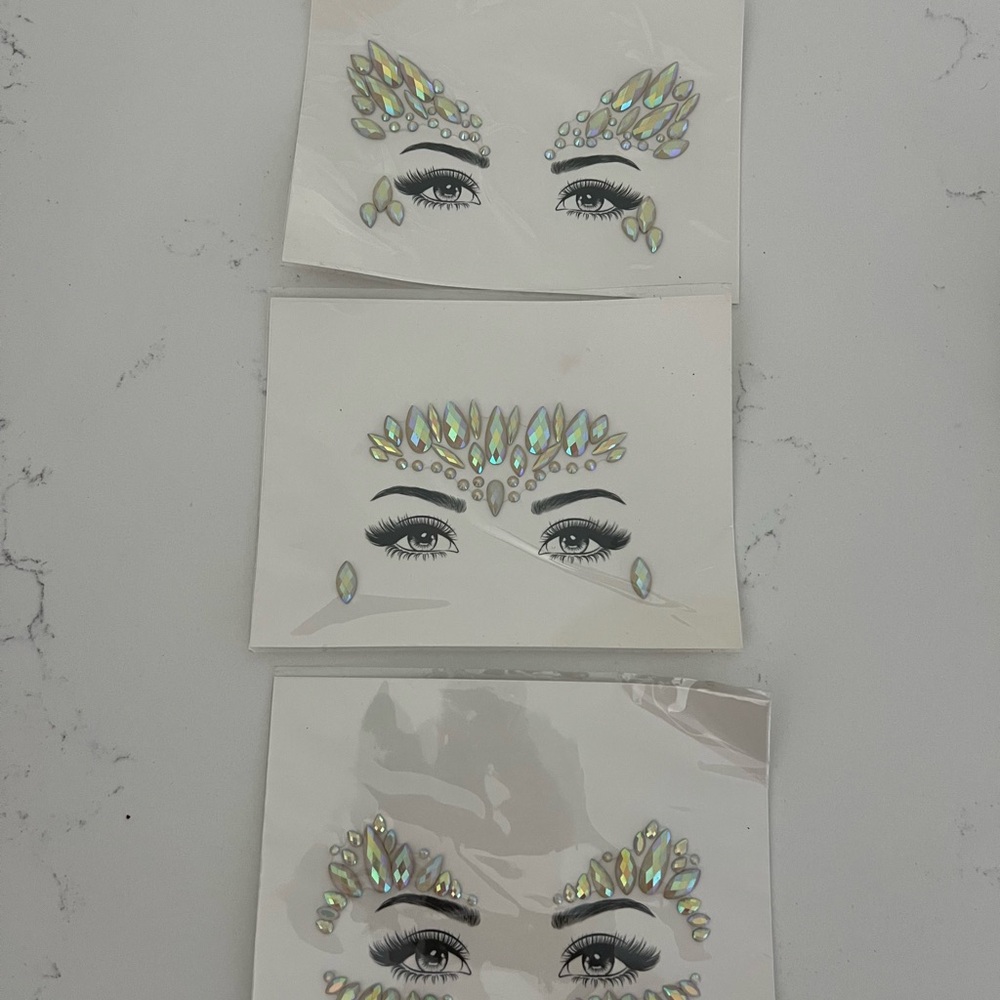 Holographic Face Gem Stickers